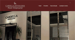Desktop Screenshot of cardellaadvogados.com.br
